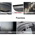 For 2013 2014-2017 Honda Accord Seden Window Visor Sun Rain Guard Vent 4 Pcs